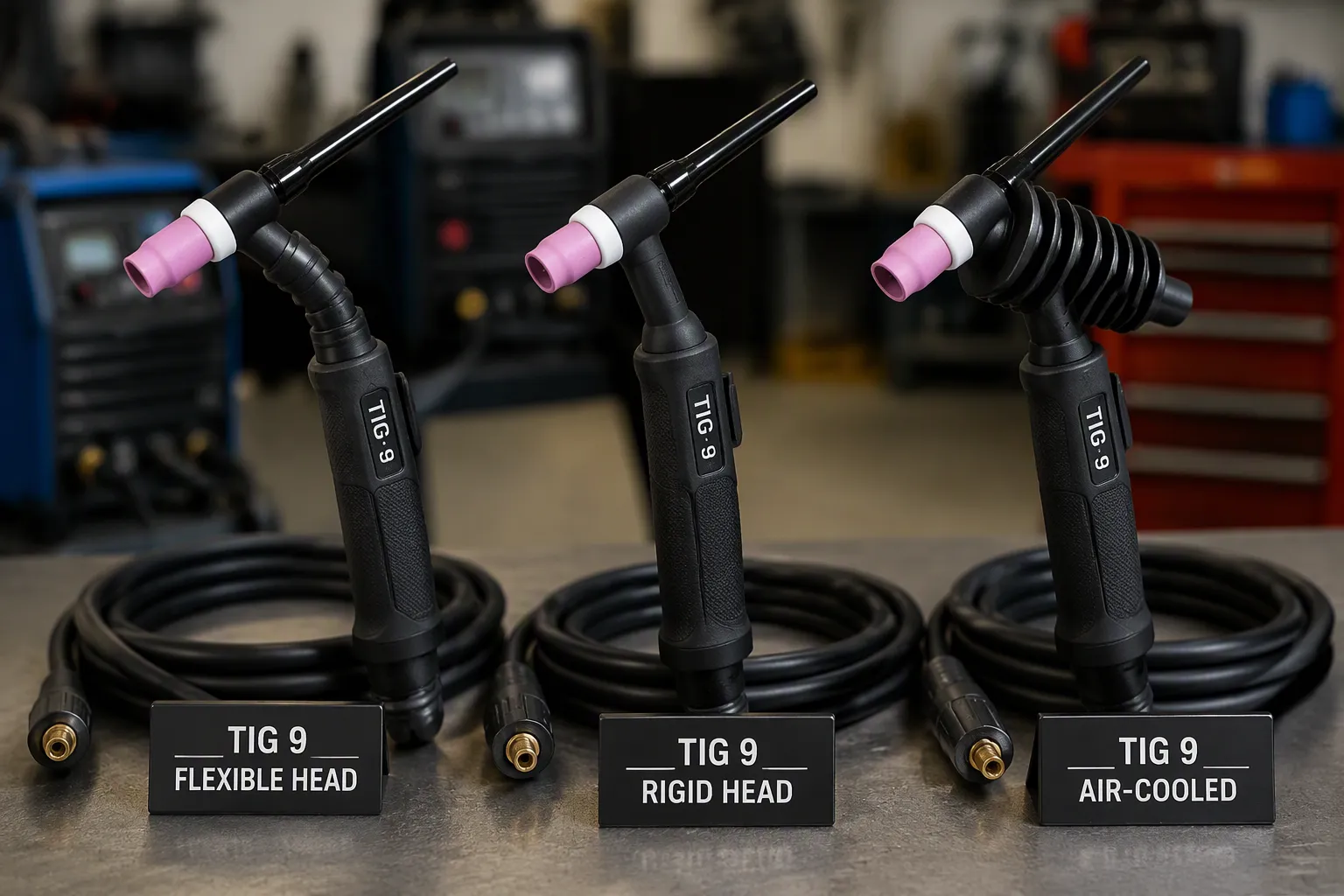 TIG 9 Torch Showdown Flex Head vs Rigid Head vs Air-Cooled