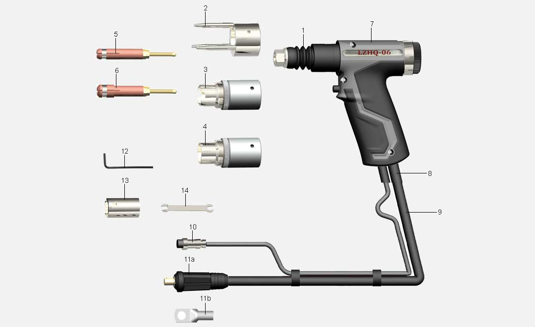 Product structure of the aluminum stud gun